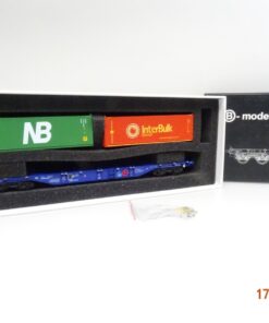 B-Models H0 54.154 Containertragwagen der D-ERR in OVP JL4517