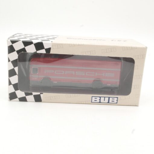 BUB 1:87 07150 Porsche Renntransporter 2005 neuwertig in OVP QR9497 – Bild 4