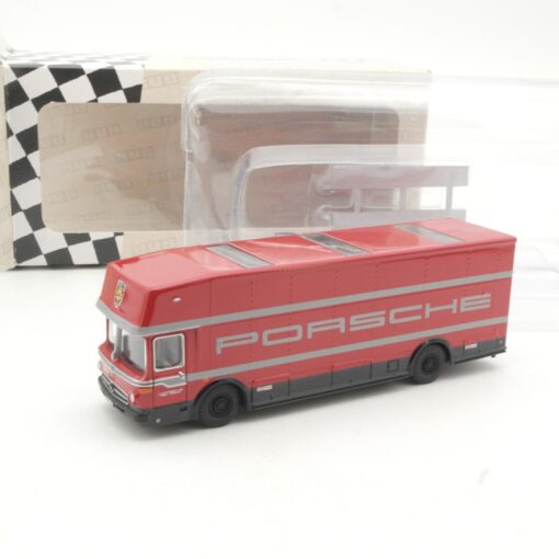 BUB 1:87 07150 Porsche Renntransporter 2005 neuwertig in OVP QR9497