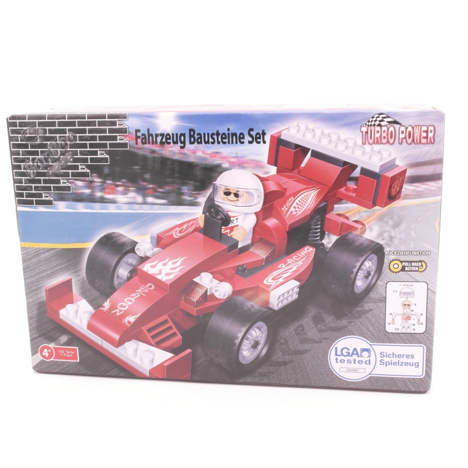 Banbao Bausteine Set Rennwagen Formel 1 Turbo Power neuwertig in OVP RT8407