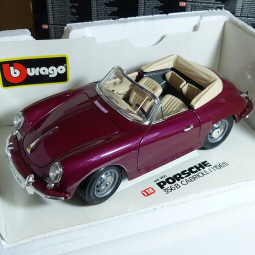 Bburago / Burago 1:18 3031 Porsche 356B Cabriolet weinrot in OVP EX3484