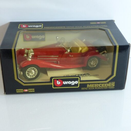 Bburago / Burago 1:20 3020 Mercedes Benz 500K Roadster rot in OVP EX3209 – Bild 5