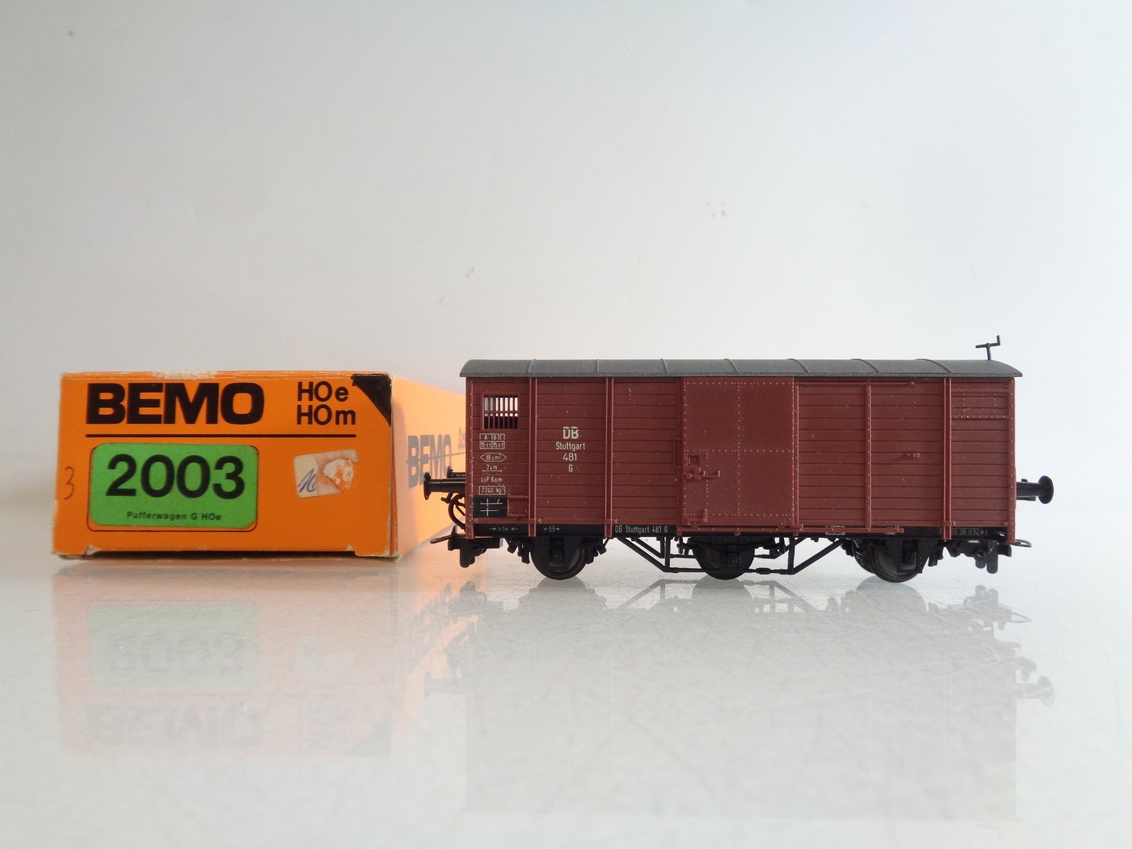 Bemo H0e 2003 Pufferwagen G in OVP BH828