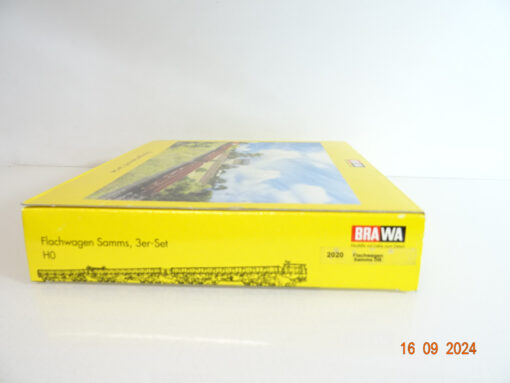 Brawa H0 2020 Flachwagen Samms 3er Set in OVP TF1109 – Bild 4