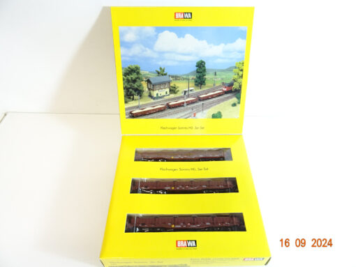 Brawa H0 2020 Flachwagen Samms 3er Set in OVP TF1109