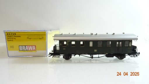 Brawa H0 45759 Personenwagen 2. Kl./Gepäckabt. der DB in OVP PR7230
