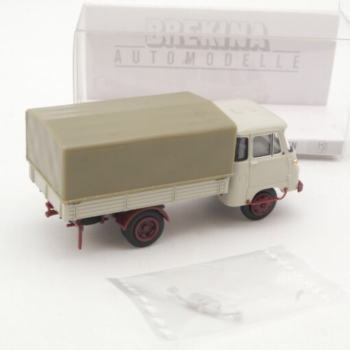 Brekina 1:87 30507 Robur Pritsche / Plane Lastwagen neuwertig in OVP QR9553 – Bild 3