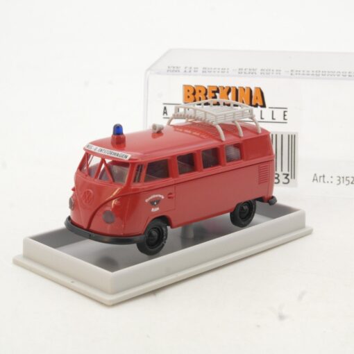 Brekina 1:87 31528 VW Kombi T1 B Feuerwehr Entstörwagen in OVP QR2259