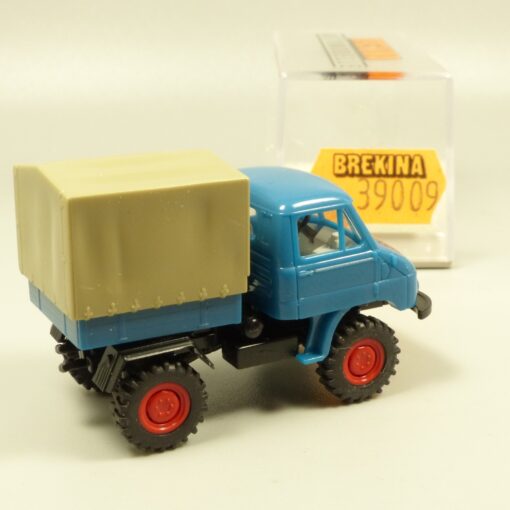 Brekina 1:87 39009 MB Unimog U411 Pritsche/Plane in OVP EX7294 – Bild 3