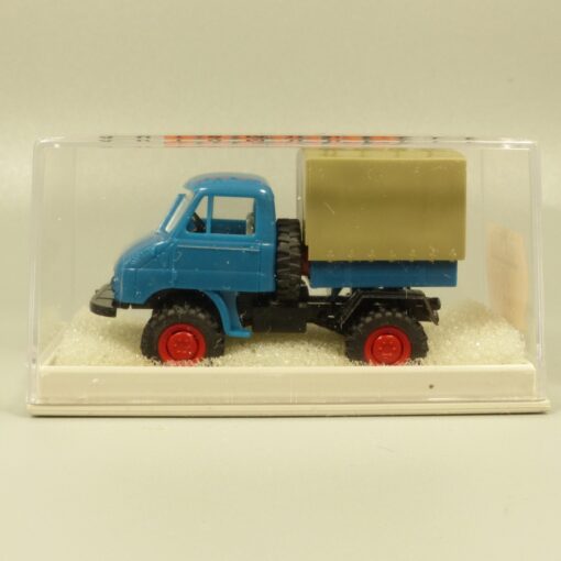 Brekina 1:87 39009 MB Unimog U411 Pritsche/Plane in OVP EX7294 – Bild 4