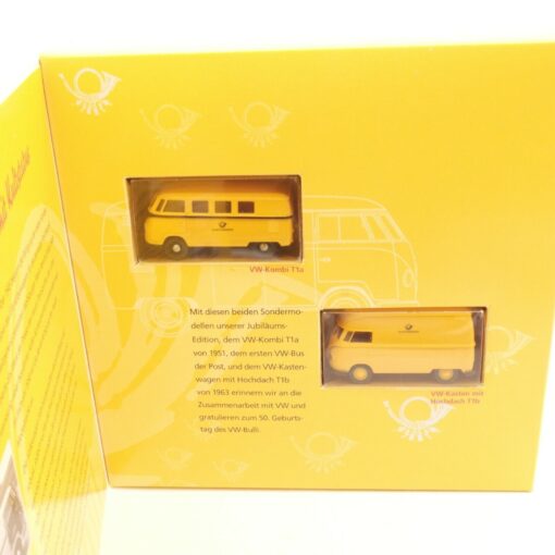 Brekina 1:87 50 Jahre VW-Bulli VW Kombi+Kasten in OVP RI4171 – Bild 3