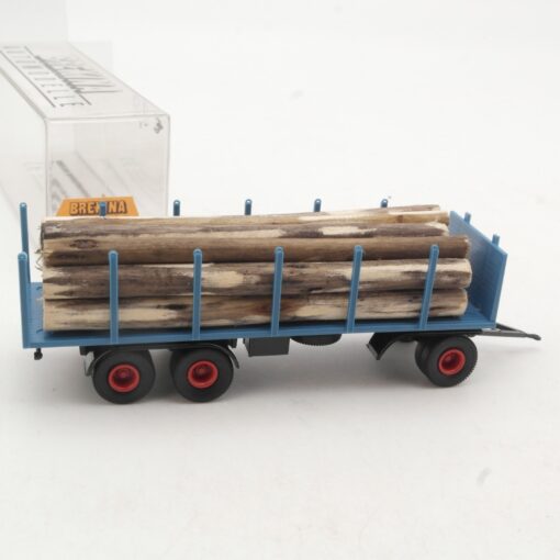 Brekina 1:87 55360 Rungenanhänger mit Ladung Holz in OVP RR3614 – Bild 3