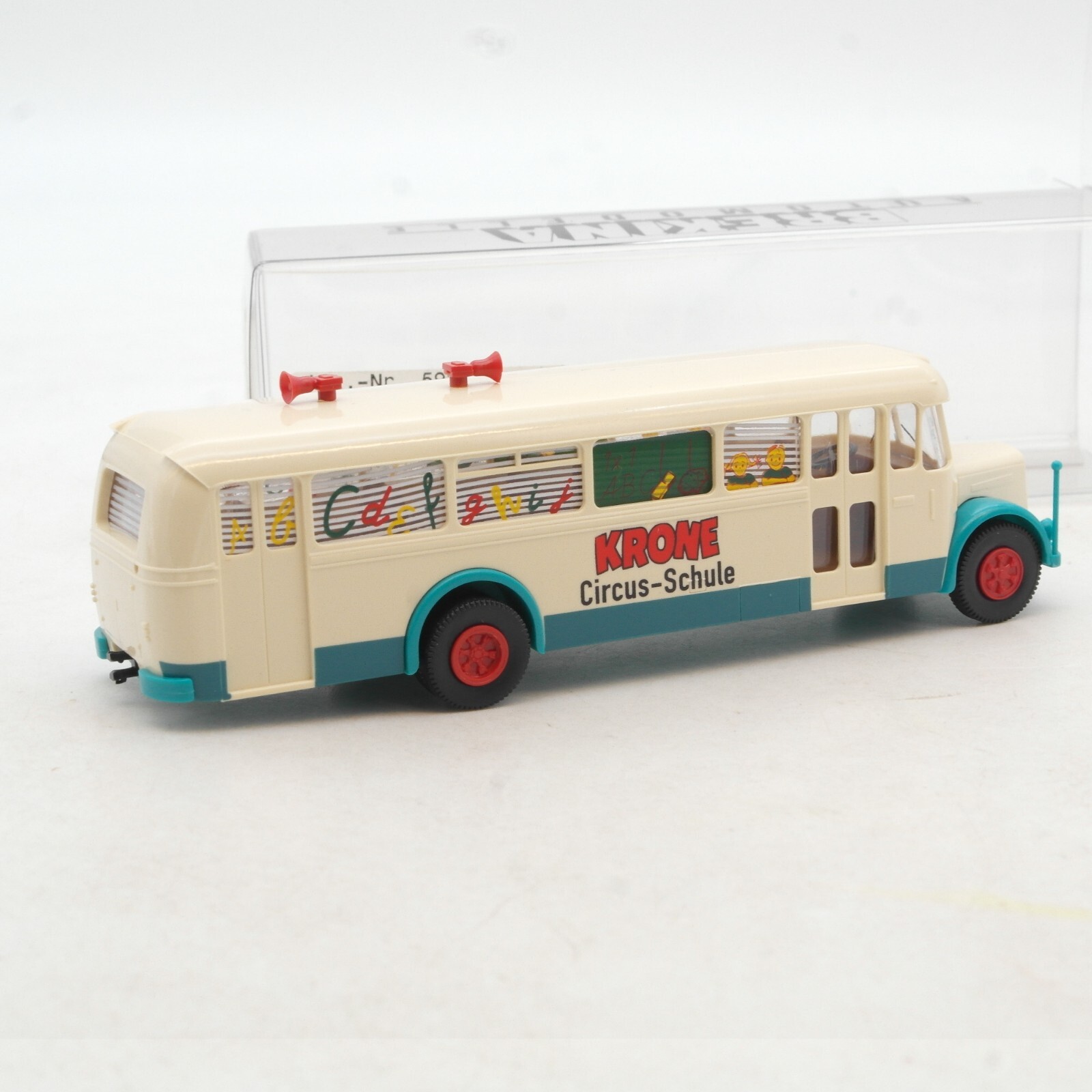Brekina 1:87 59202 MAN MKN Omnibus Krone Circus-Schule in OVP RG405 – Bild 3