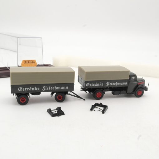 Brekina 1:87 72204 MAN F 8 P/P Hängerzug Getränke Fleischmann in OVP RR821 – Bild 3