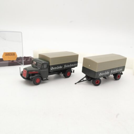 Brekina 1:87 72204 MAN F 8 P/P Hängerzug Getränke Fleischmann in OVP RR821