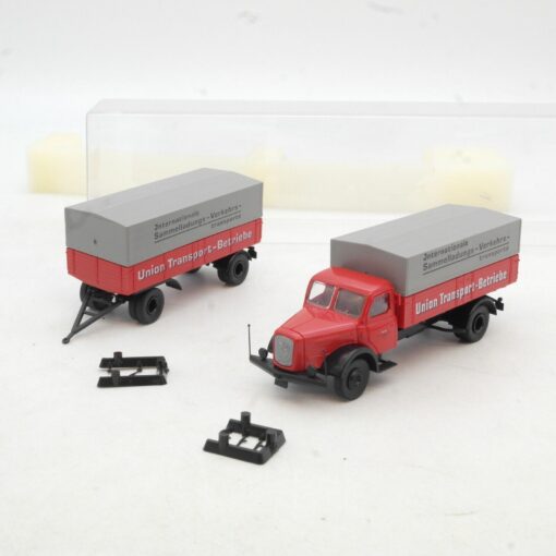 Brekina 1:87 7328 Henschel HS 140 Hängerzug Union Transport in OVP RG1043