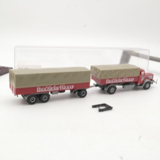 Brekina 1:87 74518 Büssing Pritsche Plane Frankfurter Pfanne in OVP RR860 – Bild 3