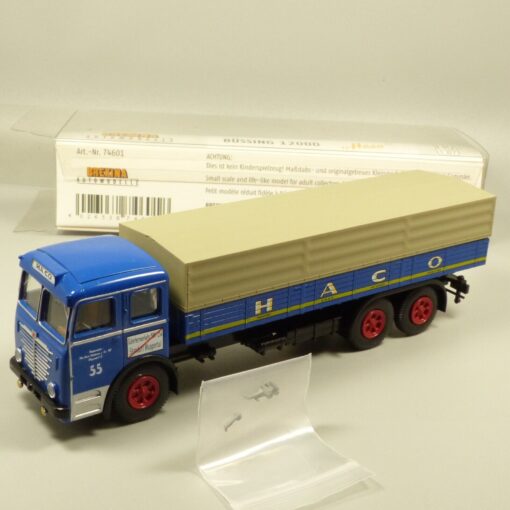 Brekina 1:87 74601 Büssing 12000 Planen-LKW HACO in OVP EX5279