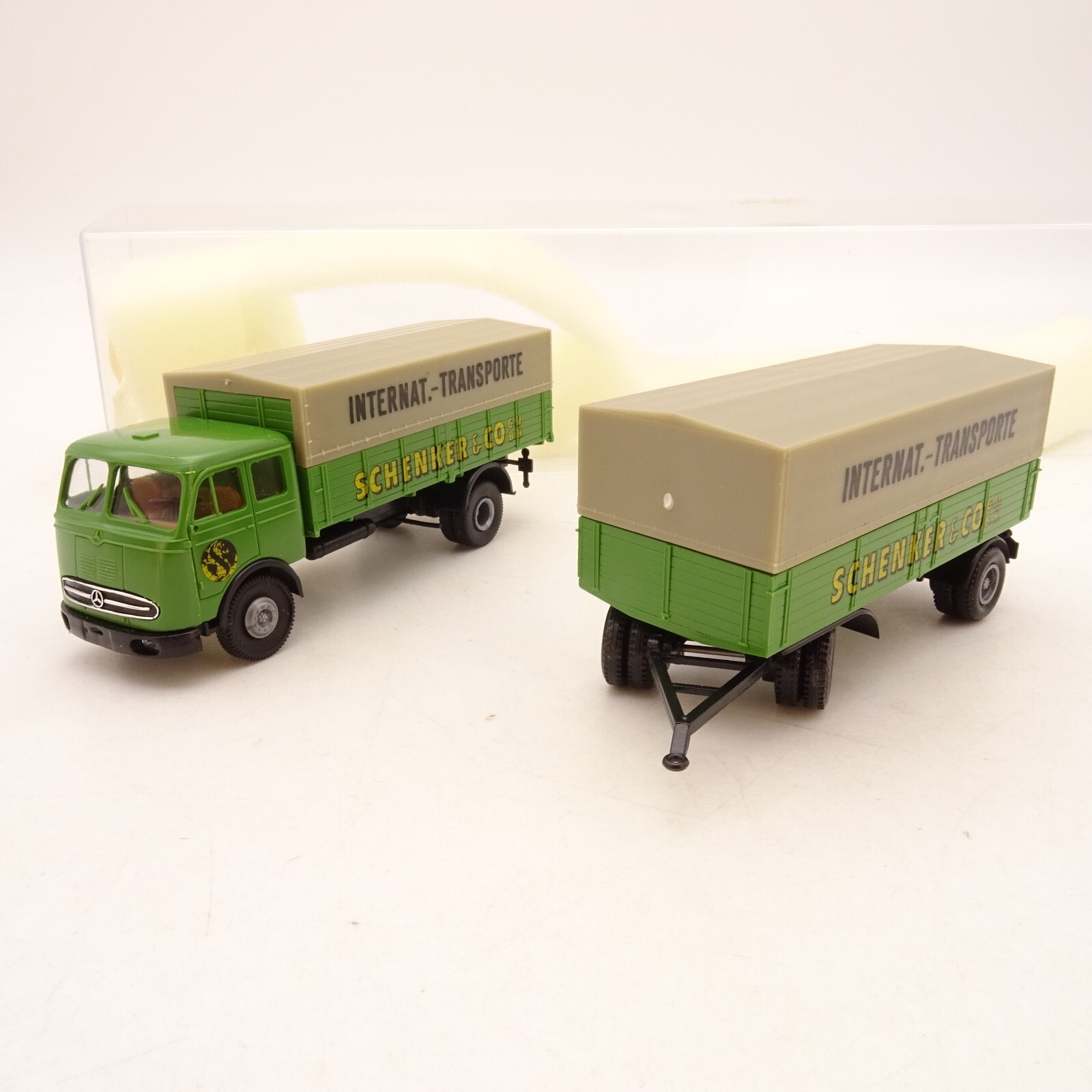 Brekina 1:87 76210 MB Hängerzug Schenker in OVP QR943