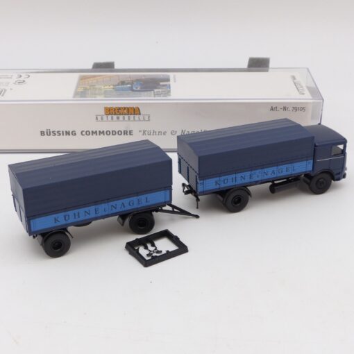 Brekina 1:87 79105 Büssing Commodore Hängerzug Kühne & Nagel in OVP EX7446 – Bild 3