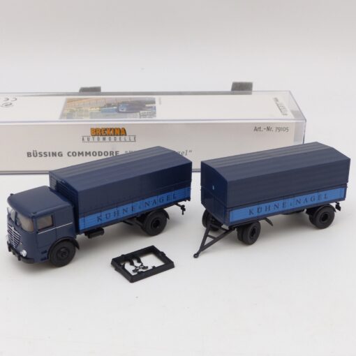 Brekina 1:87 79105 Büssing Commodore Hängerzug Kühne & Nagel in OVP EX7446