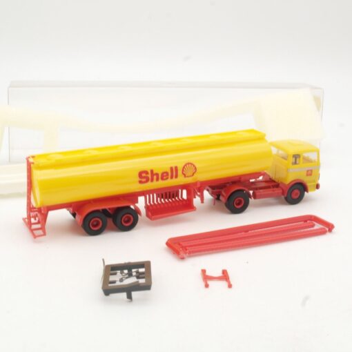 Brekina 1:87 8101 MB LPS 1620 Tanksattelzug SHELL in OVP QR9273 – Bild 3
