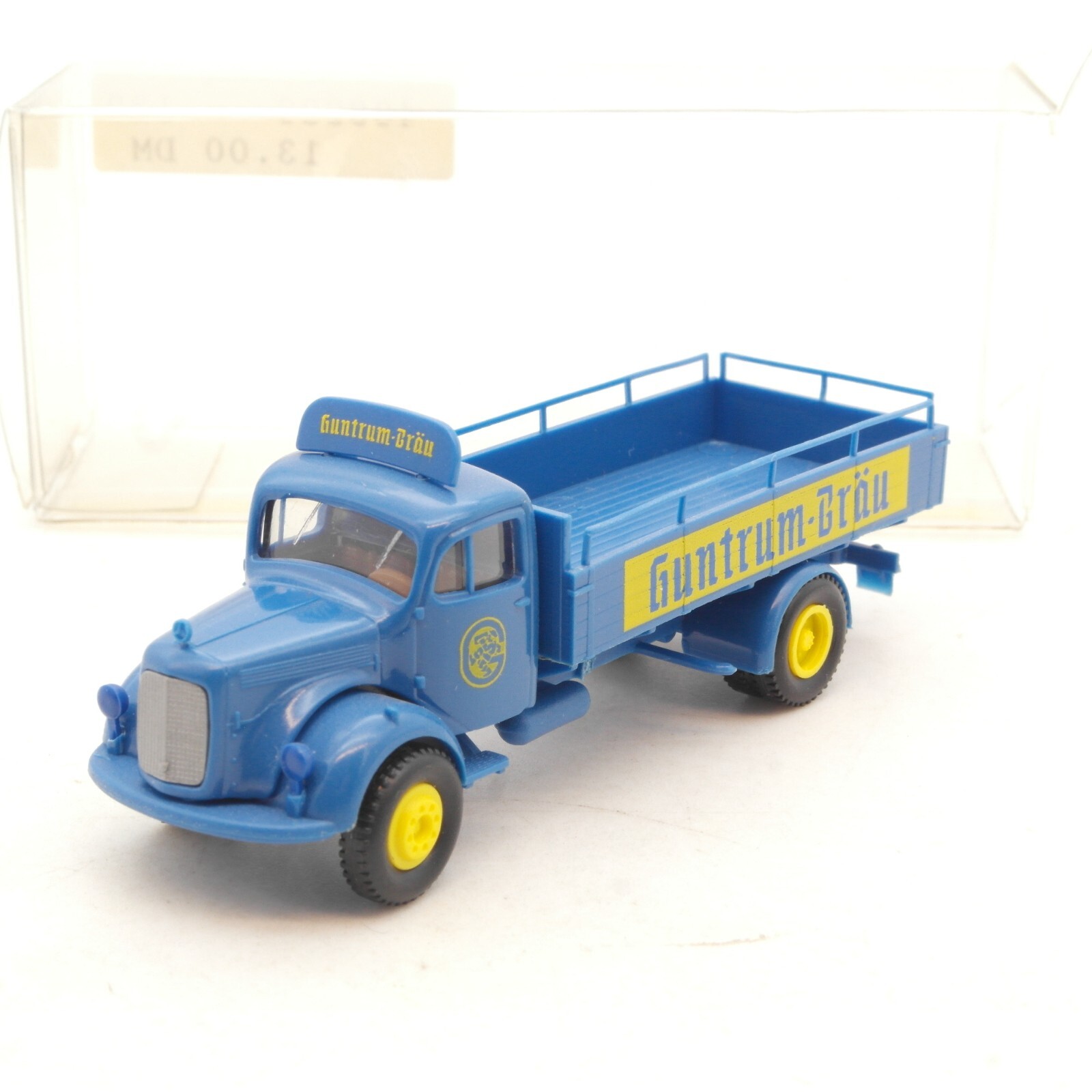 Brekina 1:87 Mercedes MB Pritsche Guntrum Bräu in EVP RG880