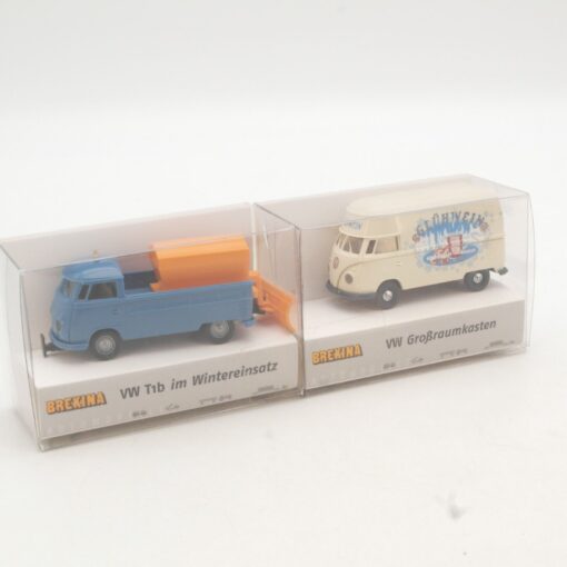 Brekina 1:87 Set VW Wintereinsatz und Großraumkasten Glühwein in OVP QR1847