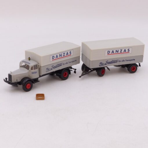 Brekina 1:87 Sondermodell: Mercedes L5000 Hängerzug DANZAS, s. Bilder o. EB9214