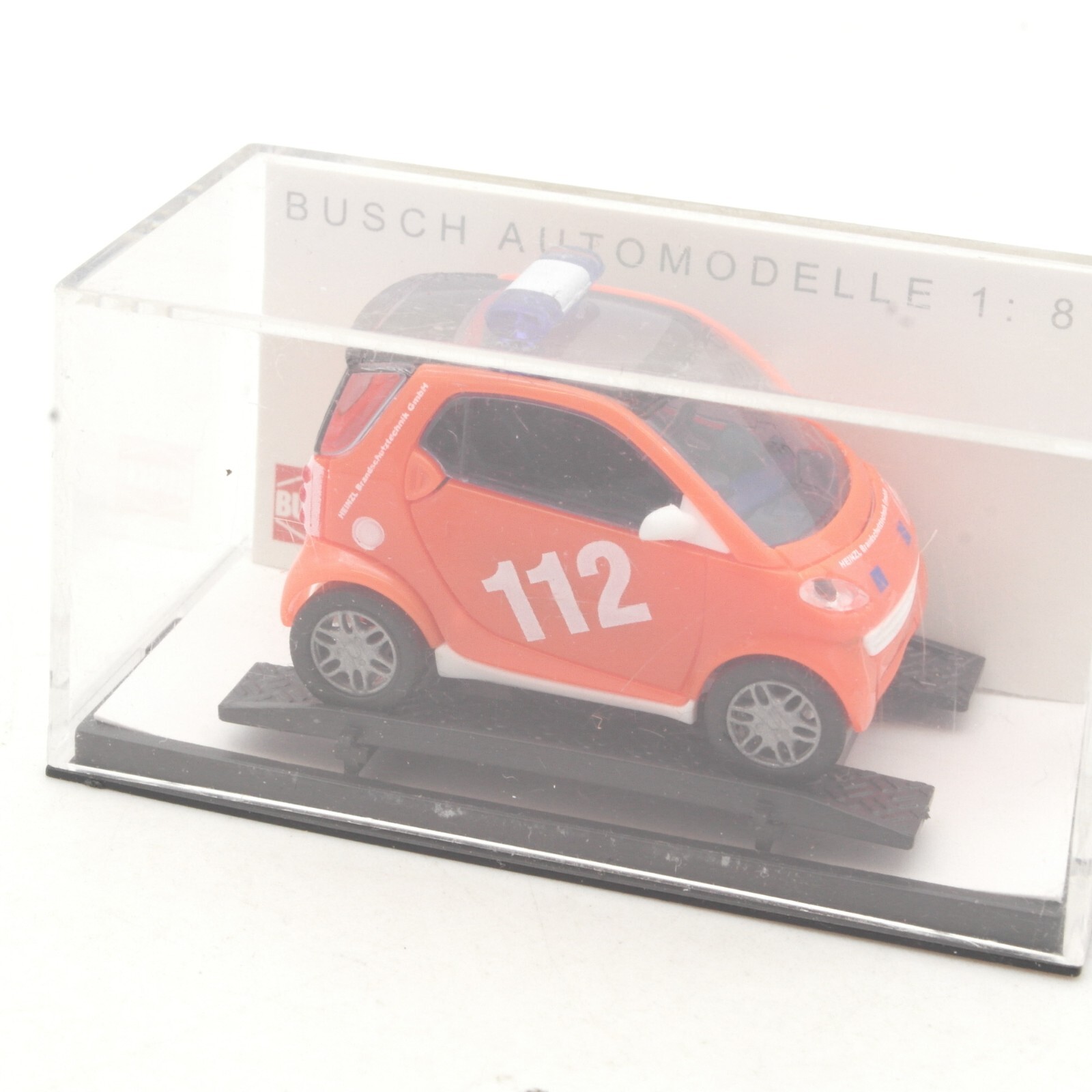 Busch 1:87 48917 Smart City Coupe "Heinzl Brandschutztechnik" in OVP RA6157