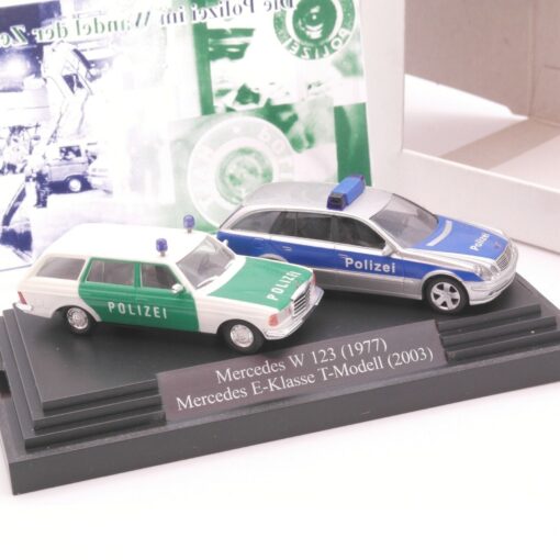 Busch 1:87 Mercedes Set Polizei im Wandel der Zeit in OVP RT8444