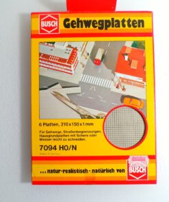 Busch H0 7094 Gehwegplatten siehe Foto in OVP PK2593
