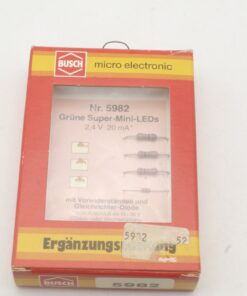 Busch H0/N 5982 grüne Super-Mini-LEDs 2,4 V 20mA in OVP RR5490