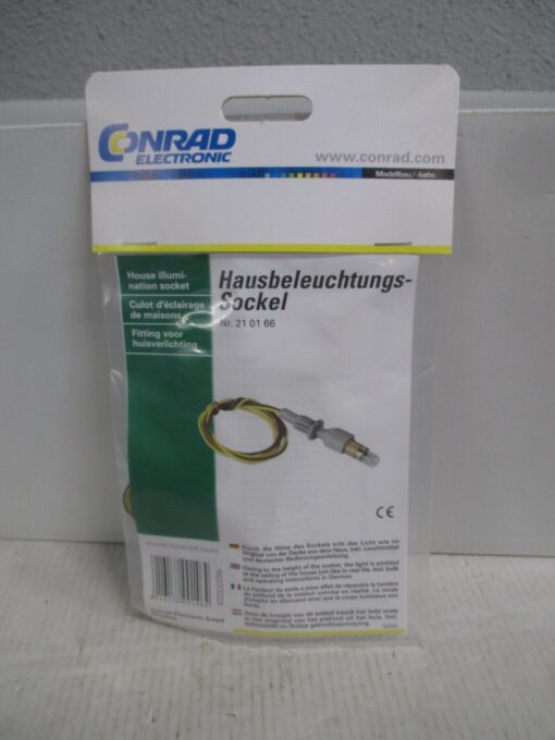 Conrad H0 21 01 66 Hausbeleuchtungs-Sockel m.OVP WZ7313 – Bild 3