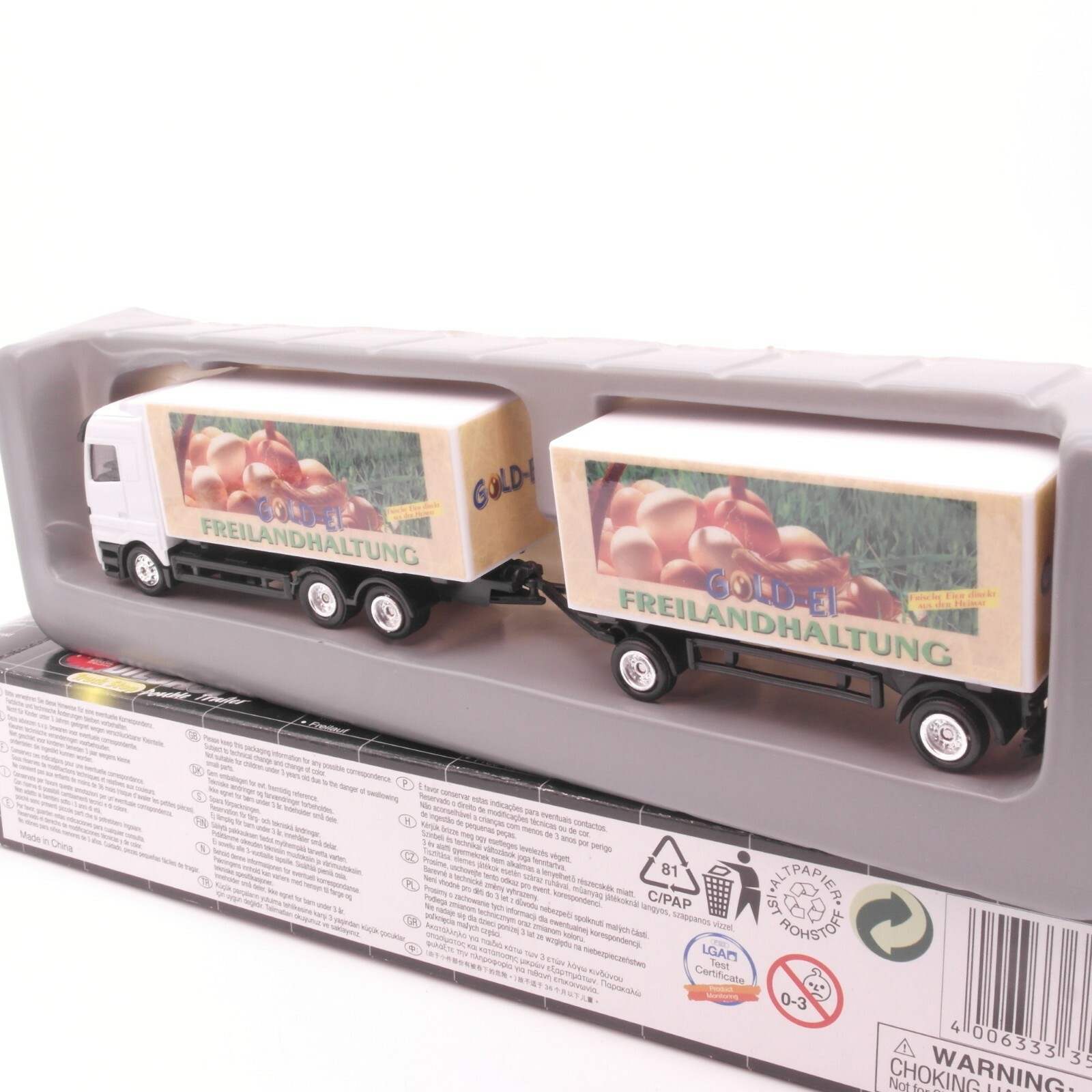 Dickie 1:87 MB Hängerzug Freilandhaltung in OVP RT8755 – Bild 3