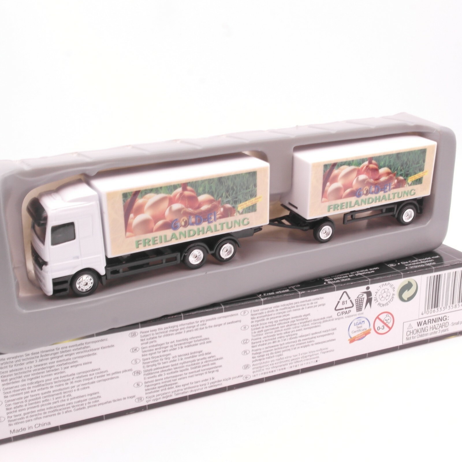 Dickie 1:87 MB Hängerzug Freilandhaltung in OVP RT8755