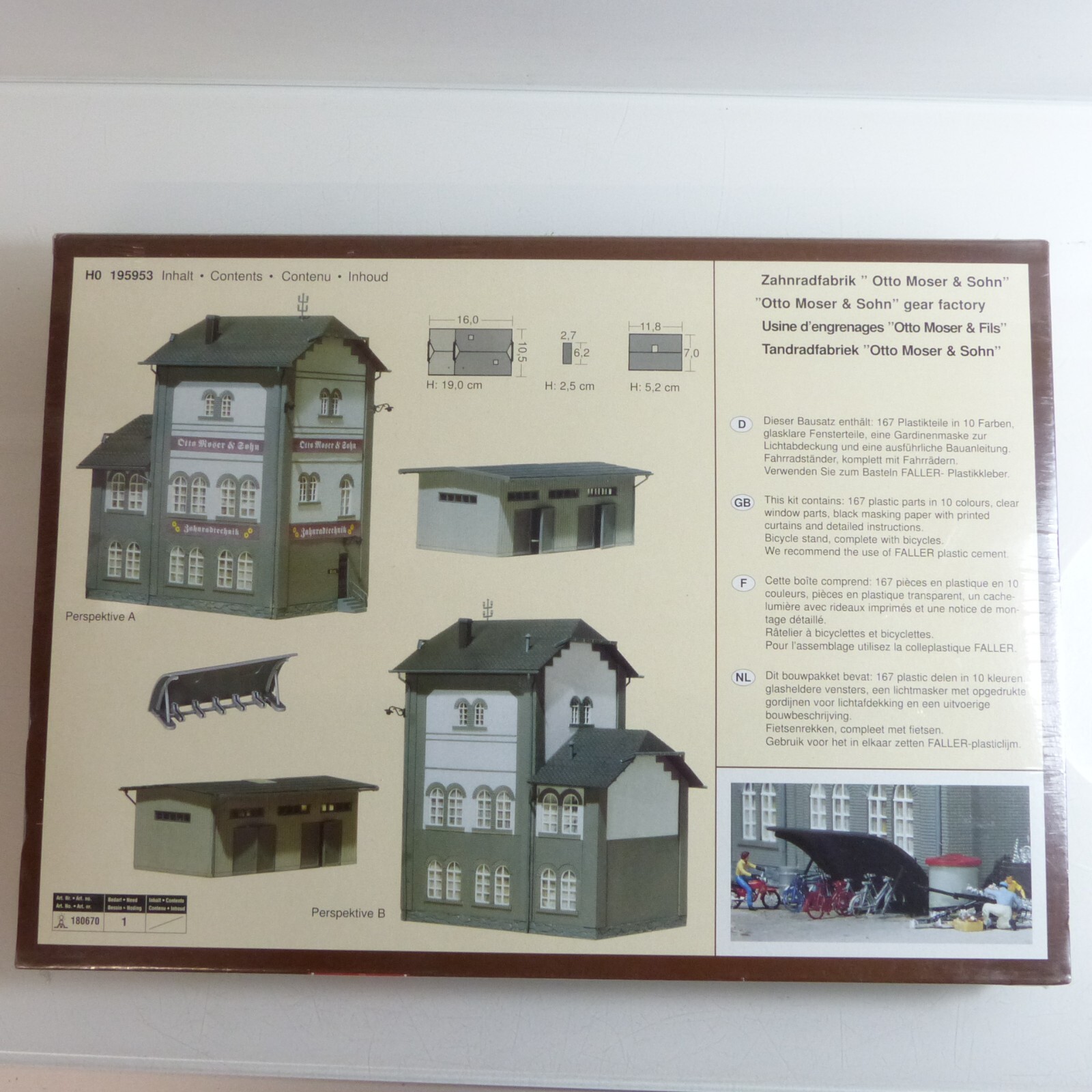 Faller H0 195953 Modellbausatz Zahnradfabrik ungeöffnet in OVP EX2460 – Bild 3