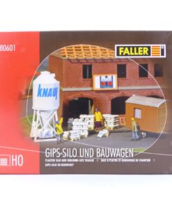 Faller H0 Bausatz 180601 Gips-Silo und Bauwagen in OVP EX5135