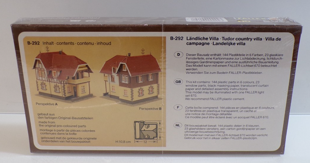 Faller H0 Bausatz B-292 Ländliche Villa in OVP PK3201 – Bild 3
