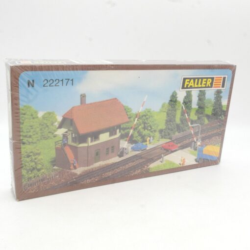 Faller N 222171 Bahnübergang mit Stellwerk, neuwertig in OVP RG2083