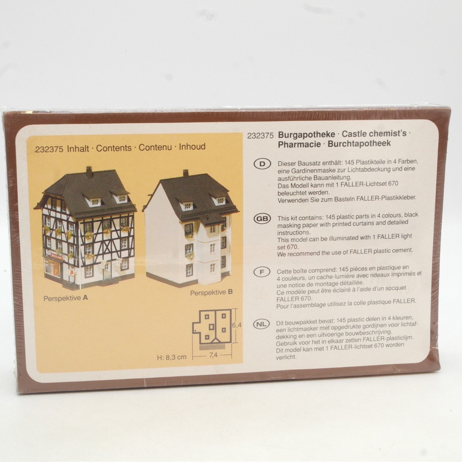 Faller N 232375 Bausatz Burgapotheke, neuwertig in OVP RG2085 – Bild 3