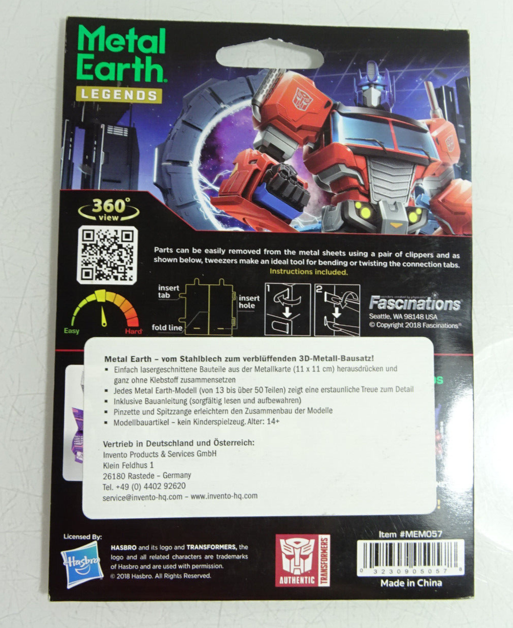 Fascinations Metall Earth Legends Bausatz 3 D Figur Shockwave in OVP AR8183 – Bild 3