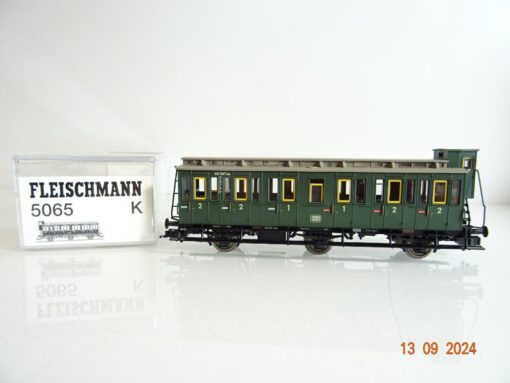 Fleischmann H0 5065 K Abteilwagen 1./2. Klasse der DB neuwertig  in OVP PR2697 – Bild 3