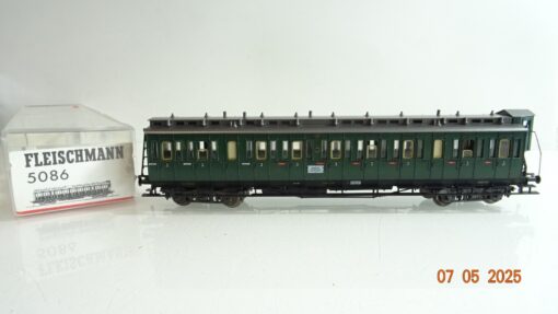 Fleischmann H0 5086 Abteilwagen 3. Kl. mit Bremserhaus der DRG in OVP PR7393