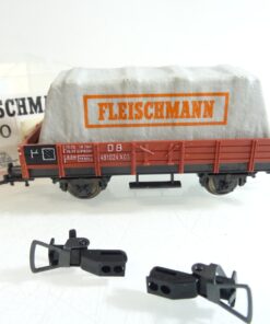 Fleischmann H0 5200 Niederbordwagen mit Plane der DB in OVP RR895