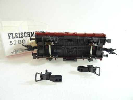 Fleischmann H0 5200 Niederbordwagen mit Plane der DB in OVP RR895 – Bild 4