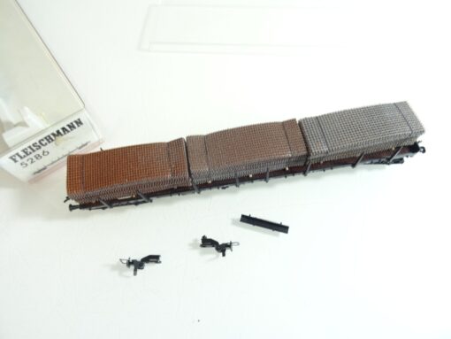 Fleischmann H0 5286 Rungenwagen mit Stahlmatten in OVP RR738 – Bild 3