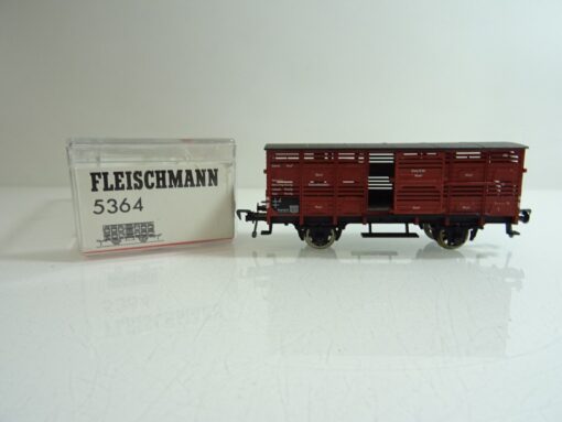 Fleischmann H0 5364 Viehtransportwagen der DR in OVP PR463 – Bild 3