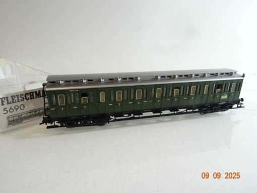 Fleischmann H0 5690 K Personenwagen 2. Klasse der DRG in OVP RR3502