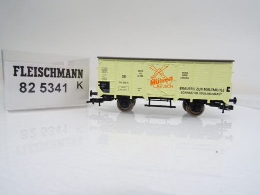 Fleischmann H0 825341 K gedeckter Brauereiwagen Mühlen Kölsch der DB in OVP PR40 – Bild 3